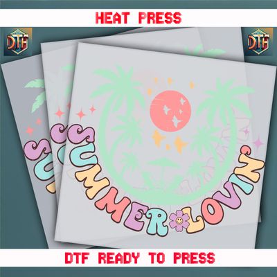 Ready To Press Summer Love In DTF Transfers