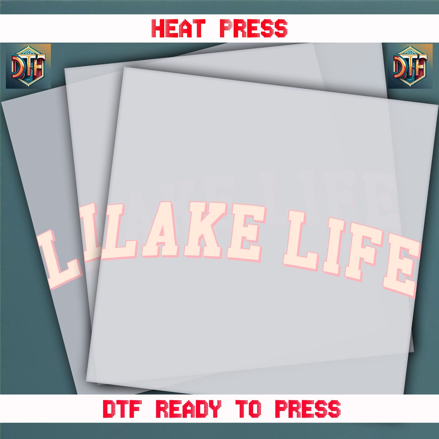 Ready To Press Lake Life DTF Transfers
