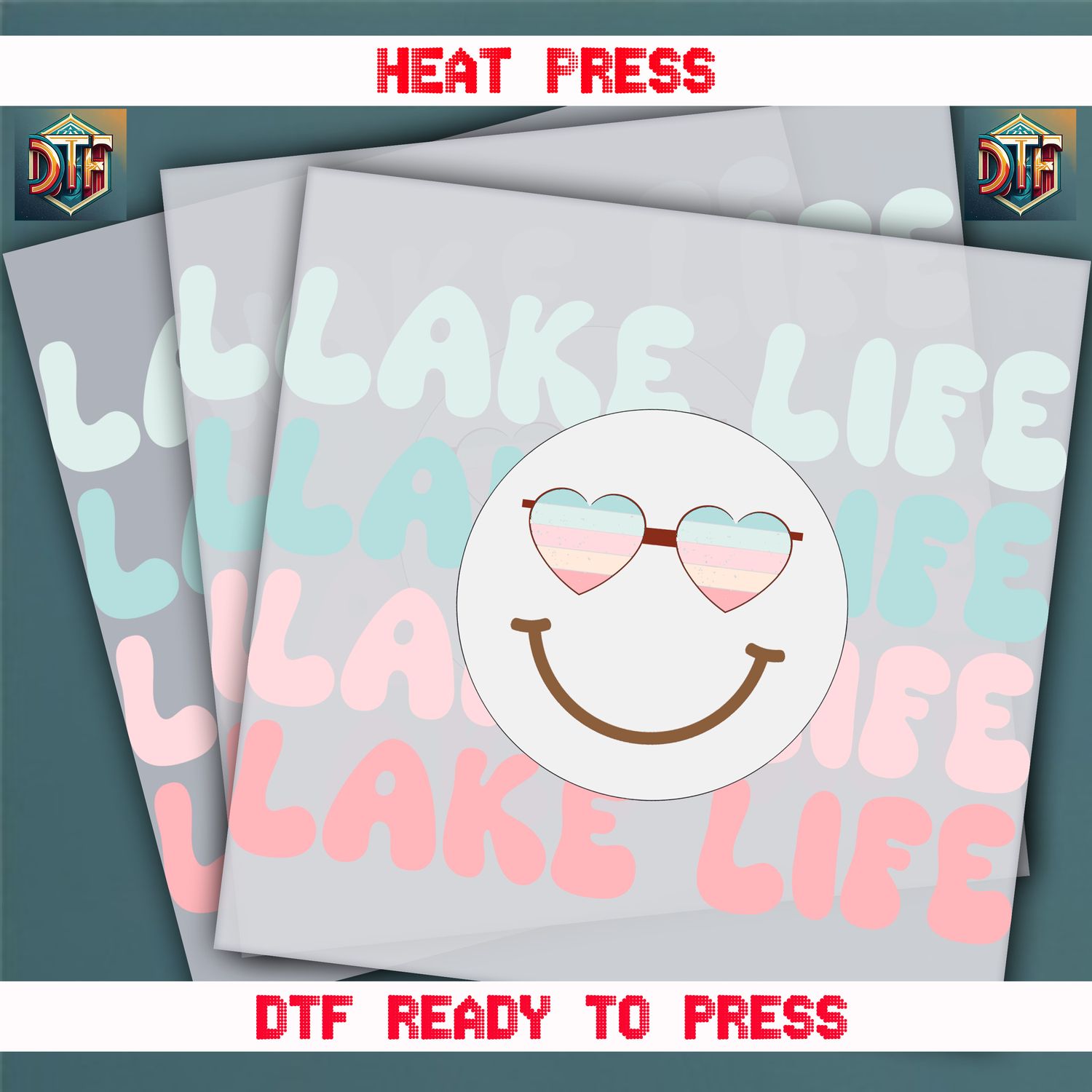 Ready To Press Lake Life DTF Transfers
