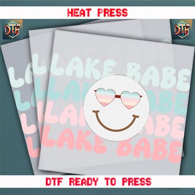Ready To Press Lake Babe DTF Transfers