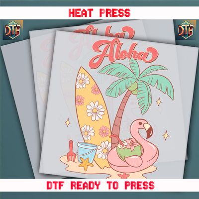 Ready To Press Aloha DTF Transfers
