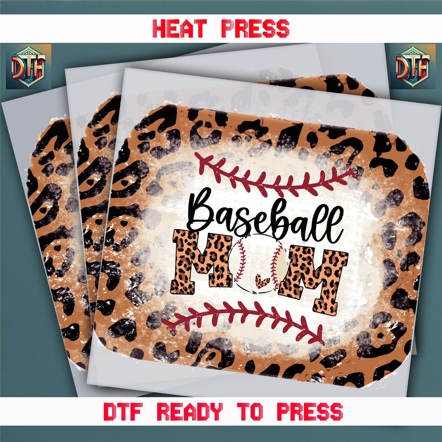 Ready To Press Baseball Mom DTF Transfers