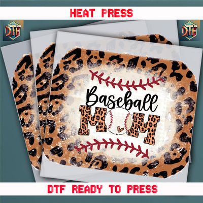 Ready To Press Baseball Mom DTF Transfers