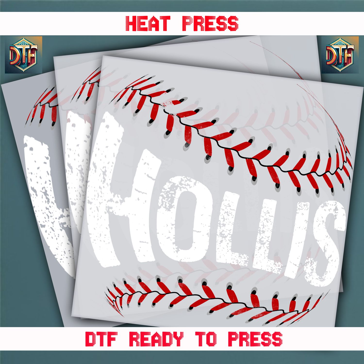 Ready To Press Hollis DTF Transfers