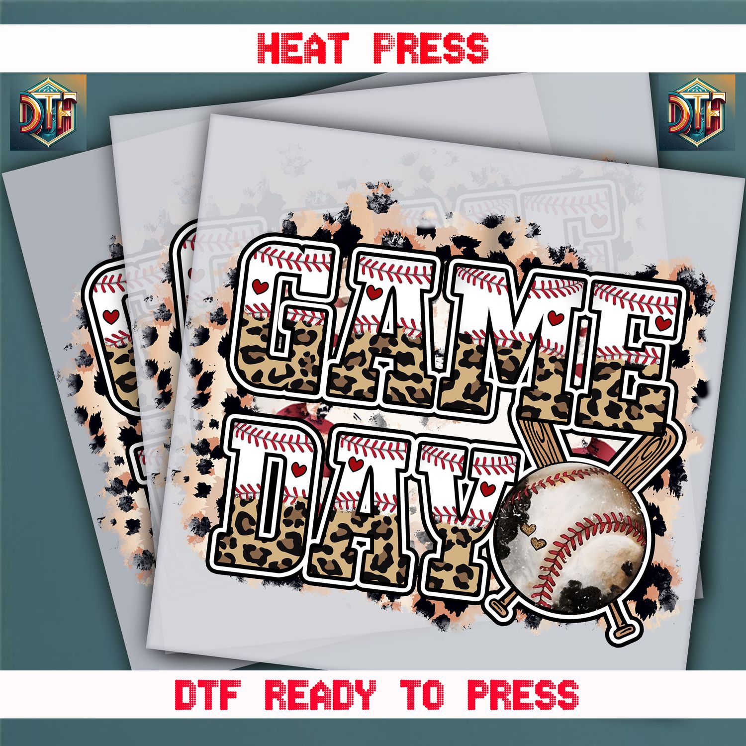 Ready To Press Game Day DTF Transfers