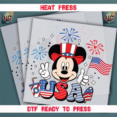 Ready To Press America 4th Of July  DTF Transfers