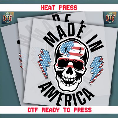Ready To Press Made In America DTF Transfers