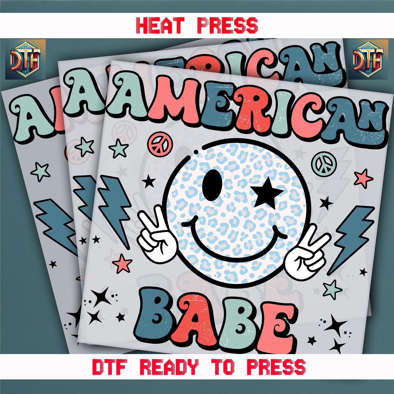 Ready To Press American Babe Transfers