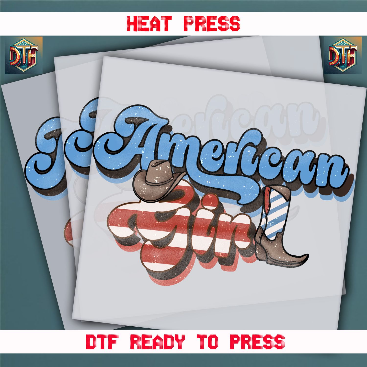 Ready To Press American Girl DTF Transfers