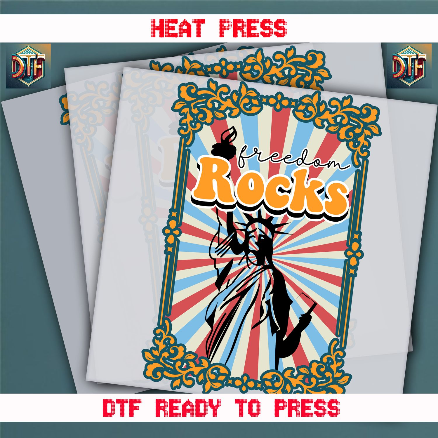 Ready To Press Freedom Rocks Transfers