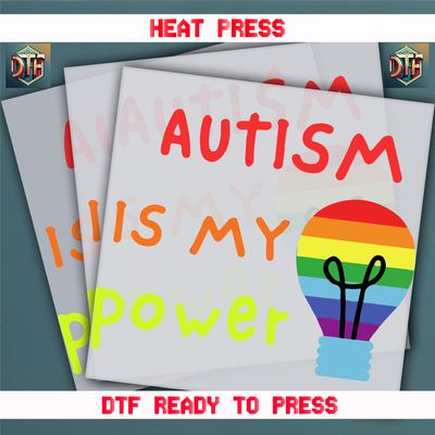 Ready To Press Autism Is My Power Transfers
