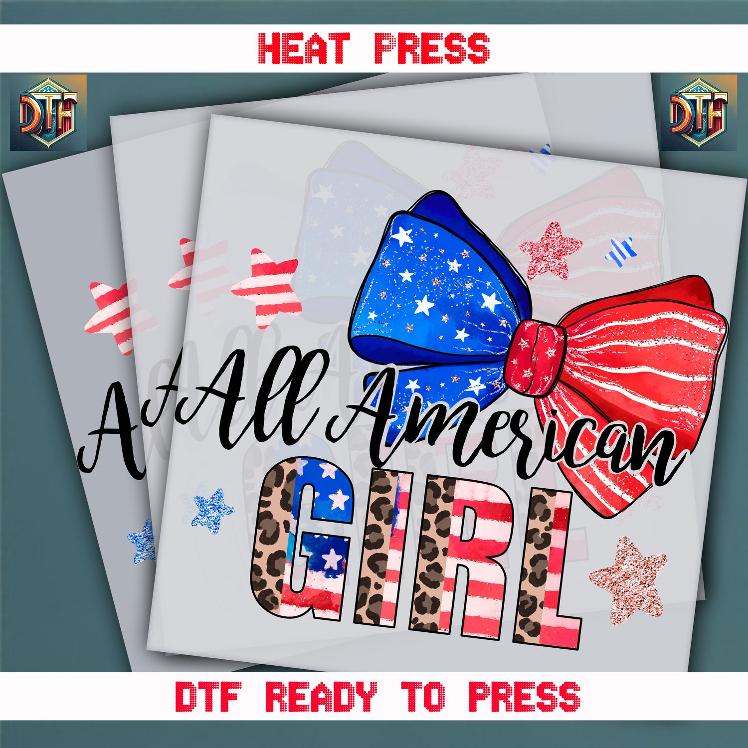 Ready To Press All American Girl Transfers
