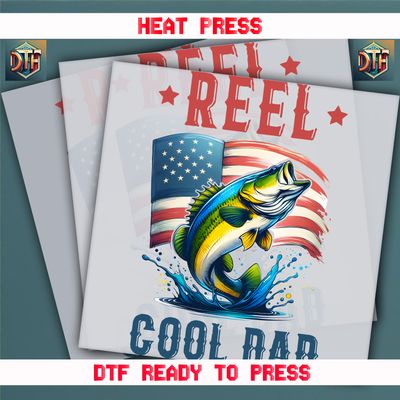 Ready To Press Reel Cool Dad DTF Transfers