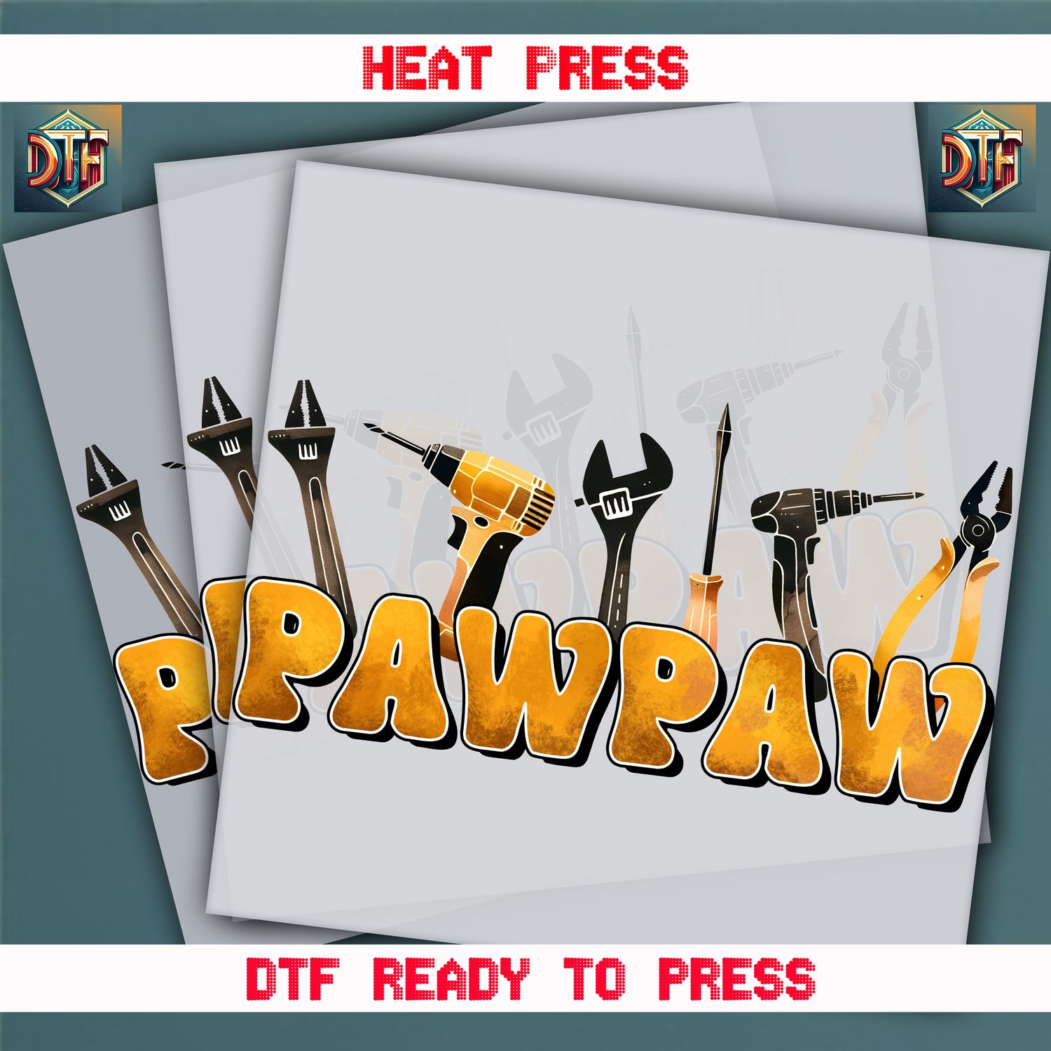 Ready To Press Paw Paw DTF Transfers