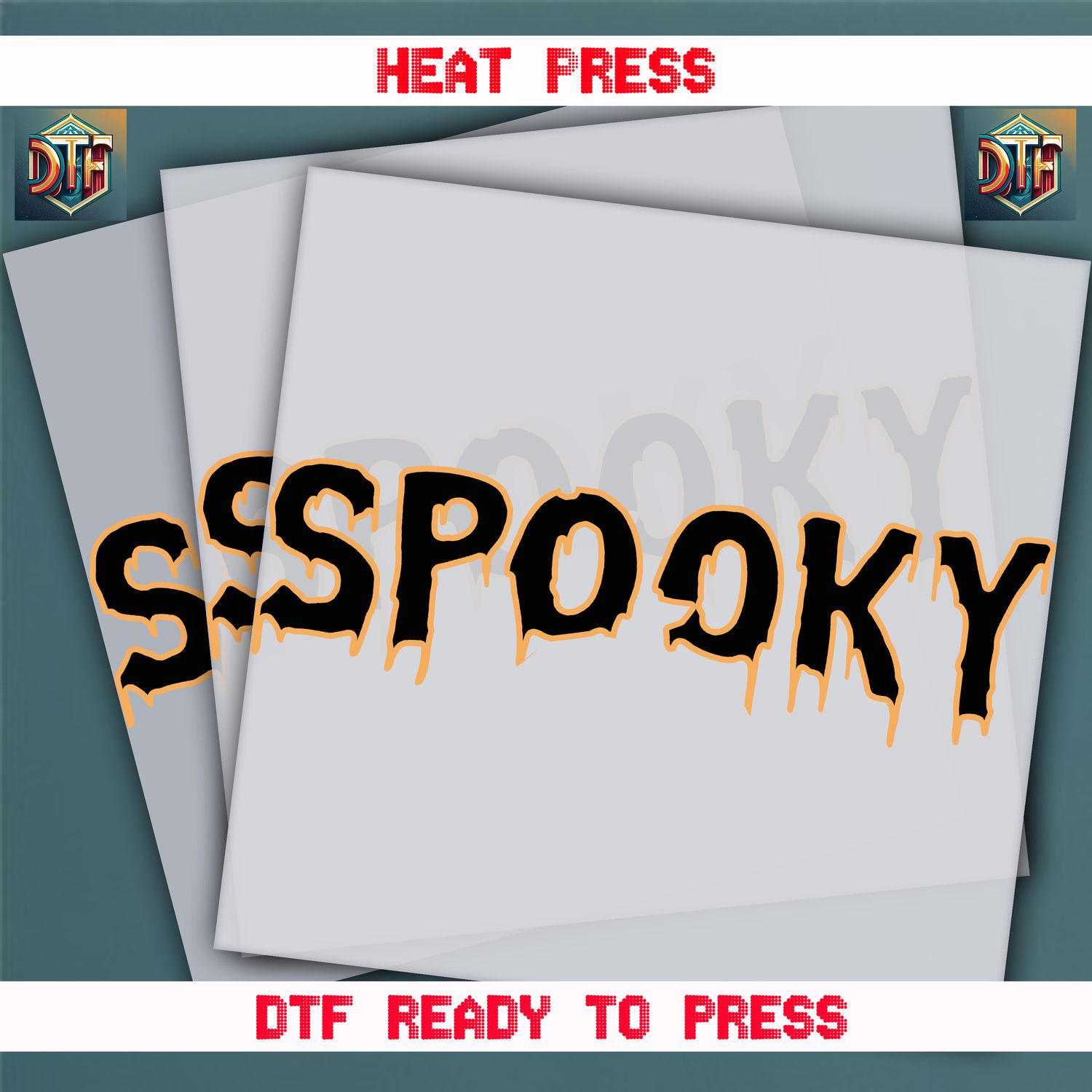 Ready To Press Spooky DTF Transfers