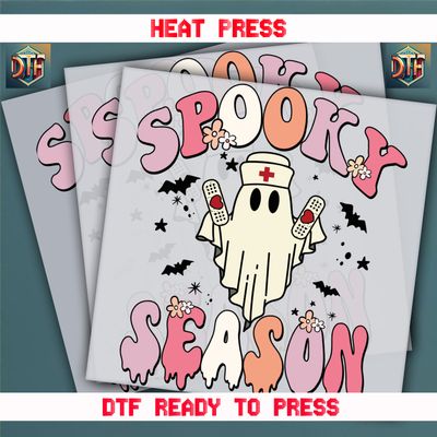 Ready To Press Spooky Season DTF Transfers