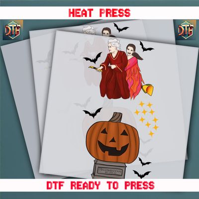 Ready To Press Halloween DTF Transfers