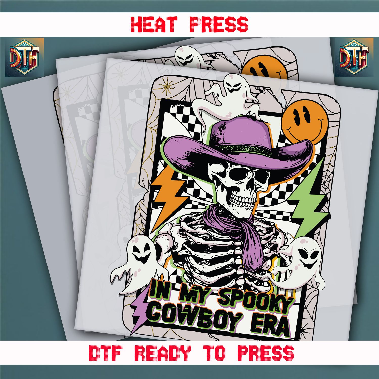 Ready To Press In My Spooky Cowboy Era DTF Transfers
