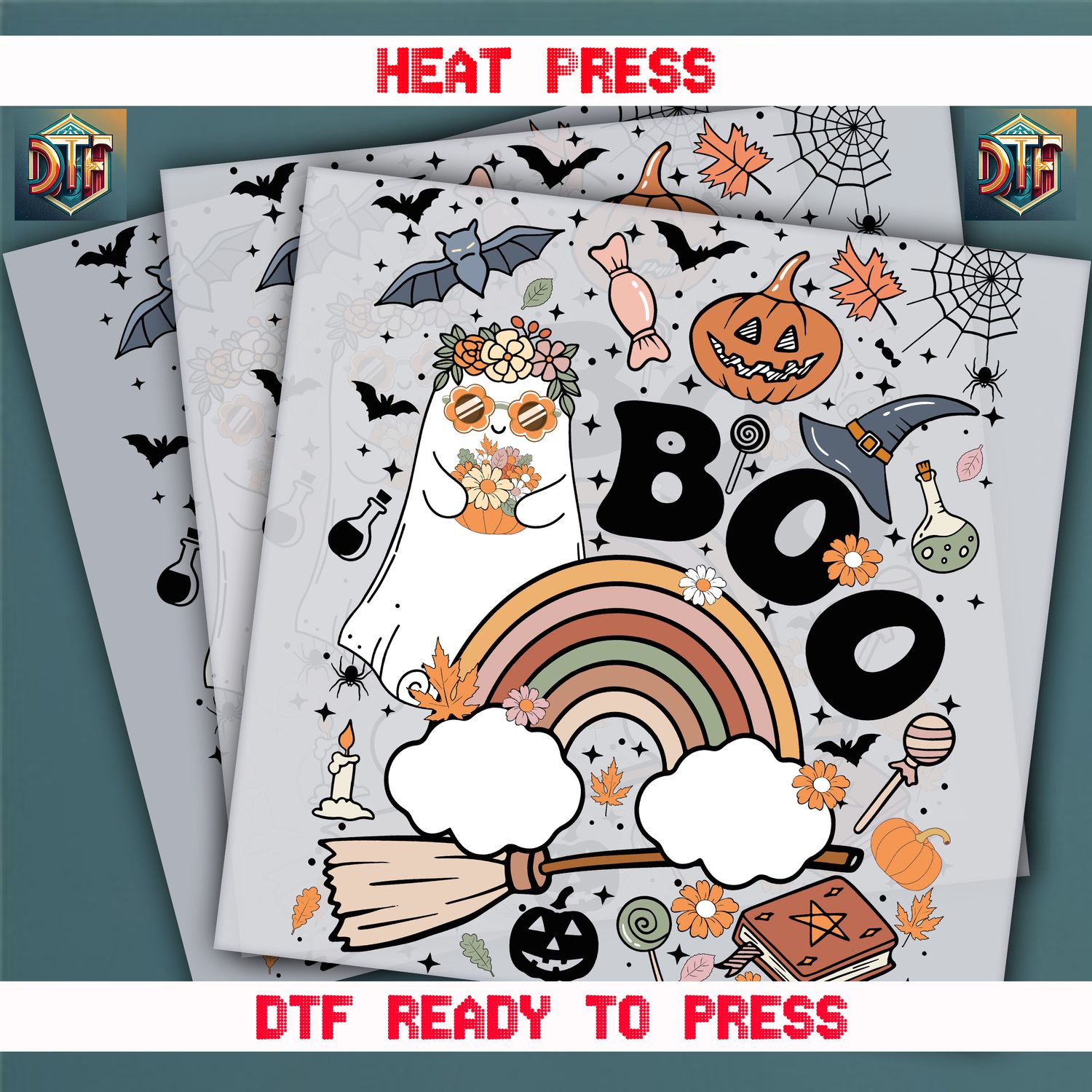 Ready To Press Halloween DTF Transfers