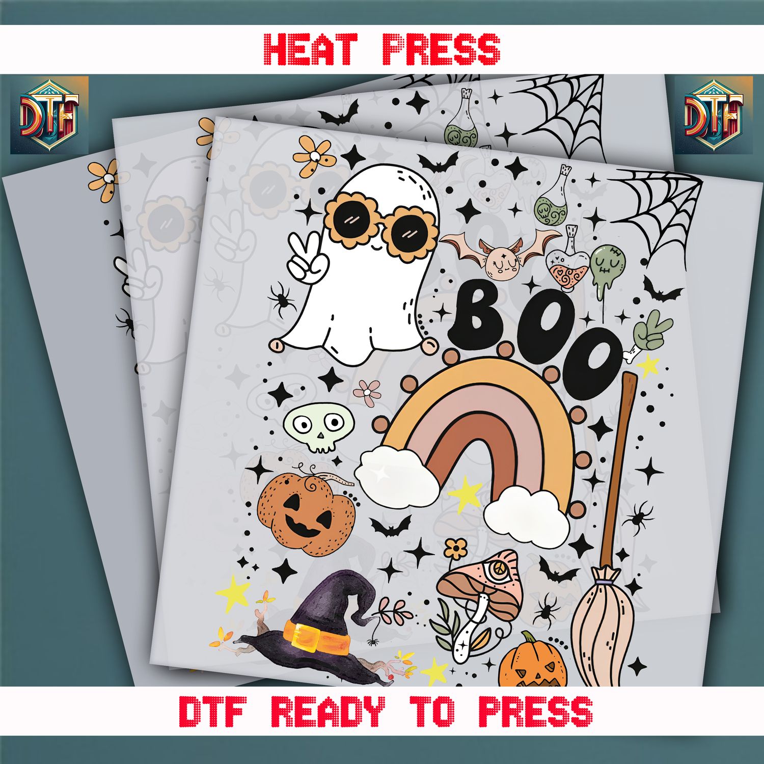 Ready To Press Halloween DTF Transfers