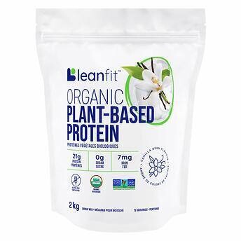 LEANFIT Organic Plant - Protein, Vanilla Bean Flavour - 2 Kg