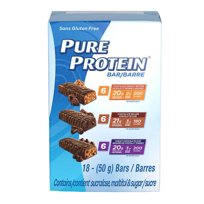 Pure Protein Bar, Variety Pack, 18 × 50 g
