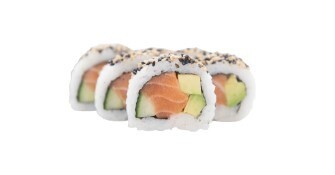 Salmon &amp; Avocado Inside Out Roll (8 Pieces)