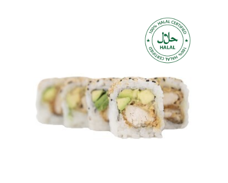 Chicken Katsu Inside Out Roll (8 Pieces) - Halal Certified