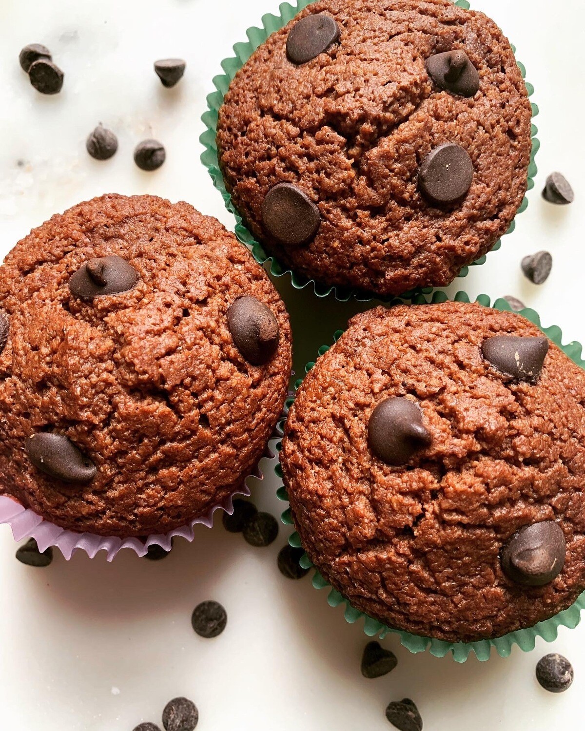 Double Chocolate Chip Muffins