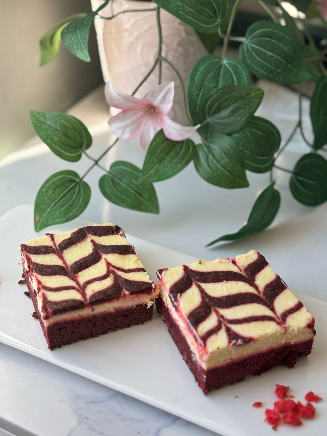 Red Velvet Cream Cheese Brownies