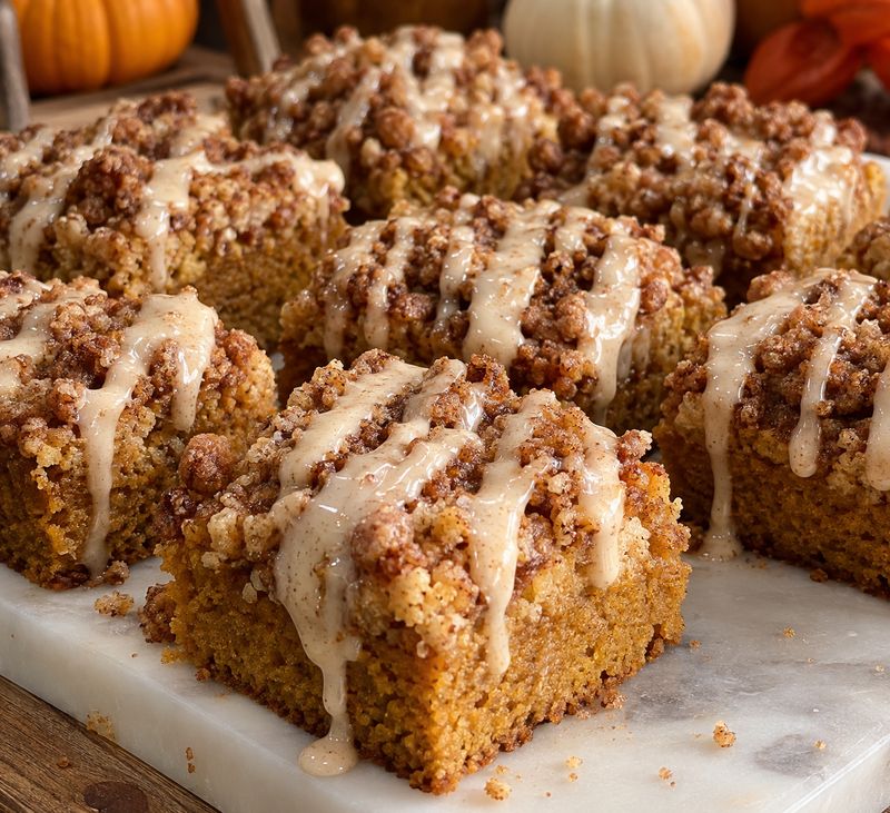 Pumpkin Streusel Square