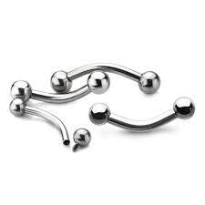 16g curved barbell