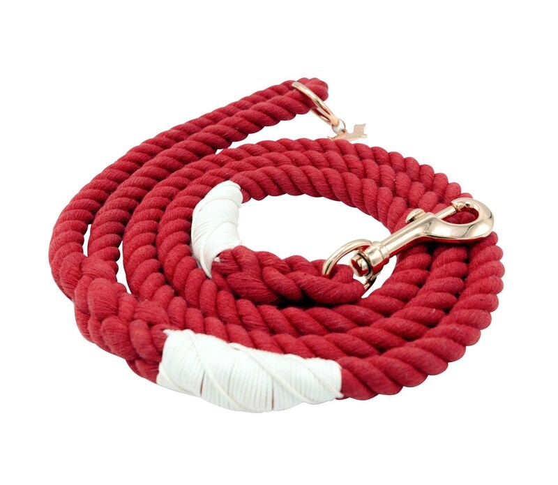 Rope Leash- Crimson