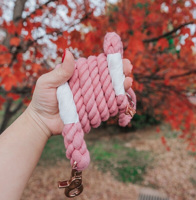 Dog Rope Leash- Cotton Candy