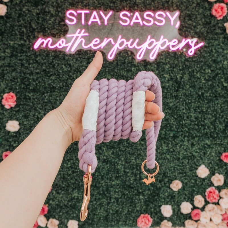 Rope Leash- Lavender
