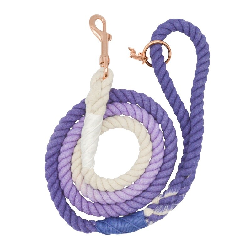 Dog Rope Leash- Ombre Purple