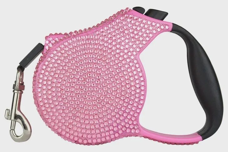 Retractable Leash- Light Pink
