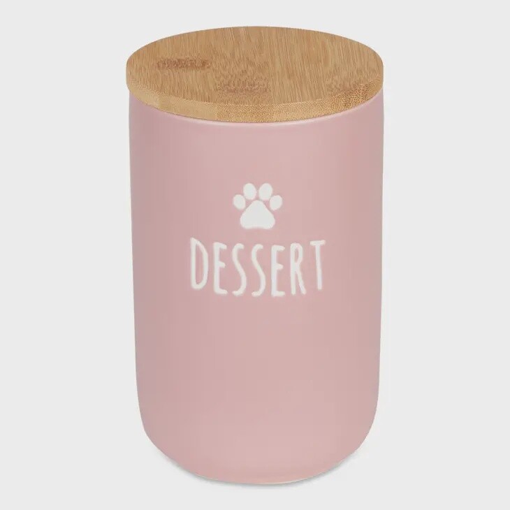 Dessert Pale Mauve Ceramic Treat Canister