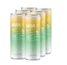 BASK GREEN TEA PEACH, Size: 6 Cans
