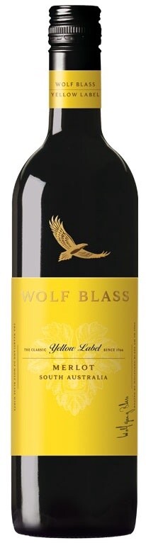 WOLF BLASS YELLOW LABEL MERLOT, Size: 750 ml