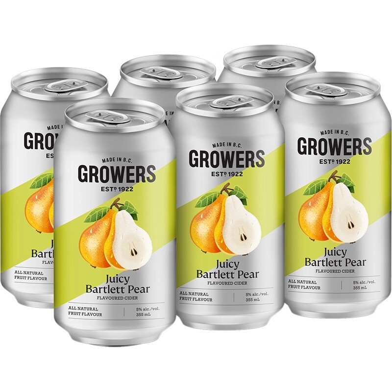 GROWERS PEAR, Size: 6 Cans