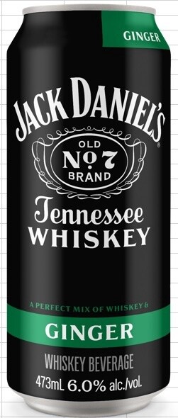 JACK DANIEL'S &amp; GINGER, Size: 1 Can