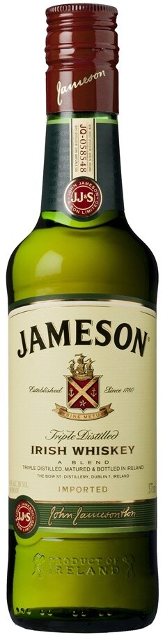 JAMESON IRISH WHISKEY, Size: 375 ml