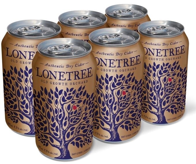 LONETREE AUTHENTIC APPLE CIDER, Size: 6 Cans