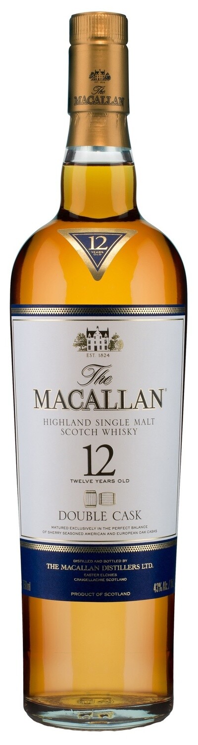 MACALLAN 12 YEAR OLD DOUBLE CASK, Size: 750 ml