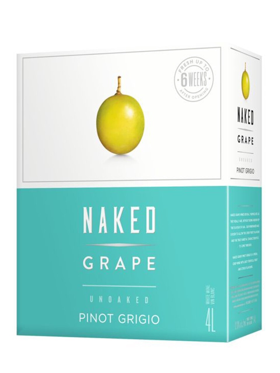 NAKED GRAPE PINOT GRIGIO, Size: 4000 ml