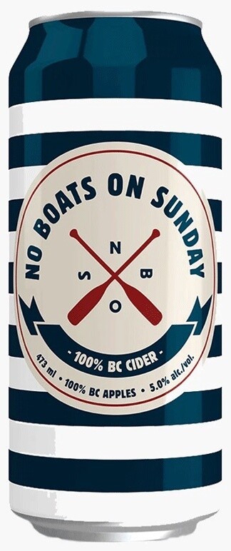 NO BOATS ON SUNDAY ORIGINAL CIDER, Size: 4 Cans