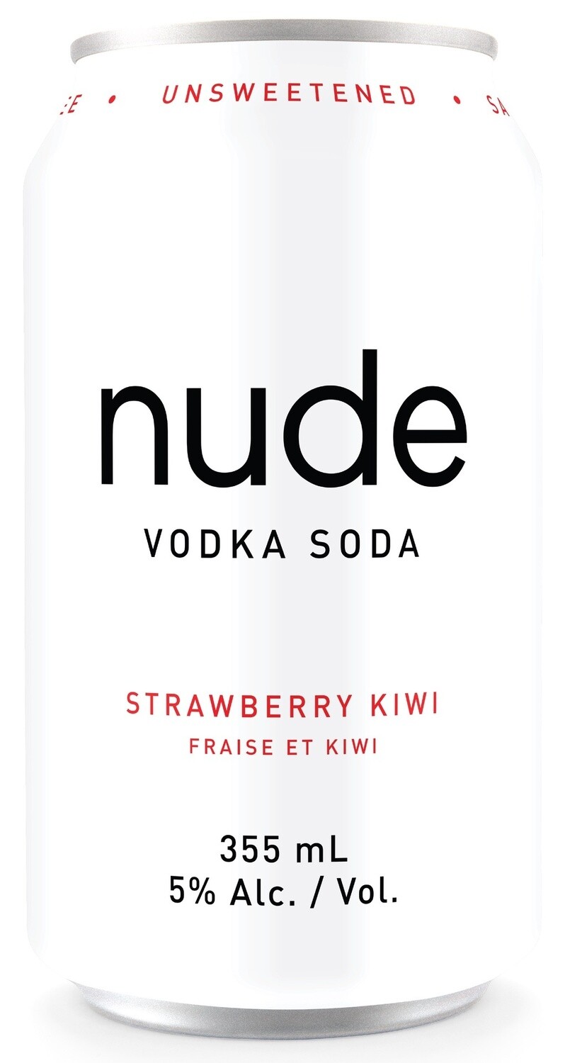 NUDE VODKA SODA STRAWBERRY KIWI, Size: 6 Cans