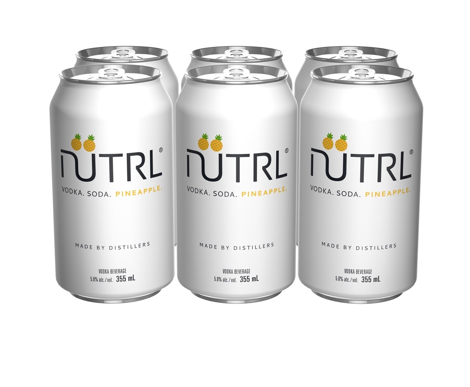 NUTRL VODKA SODA PINEAPPLE, Size: 6 Cans