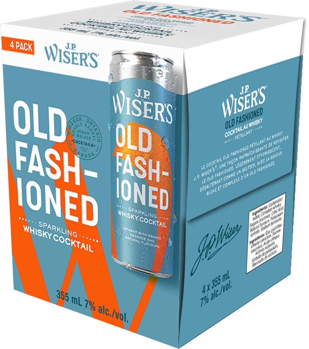 OLD FASHIONED SPARKLING COCKTAIL, Size: 4 Cans